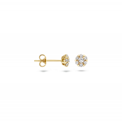 Blush oorbellen Geelgoud met zirkonia 7241YZI MAAT 5,2mm - 48806