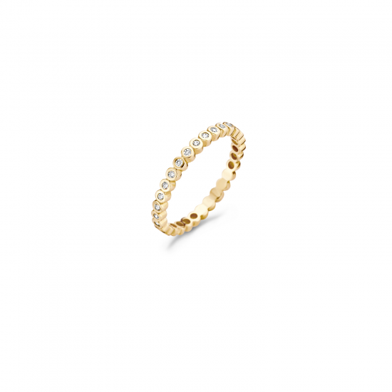 Blush Ring Geelgoud met Zirkonia 1120YZI MAAT 17 - 48807