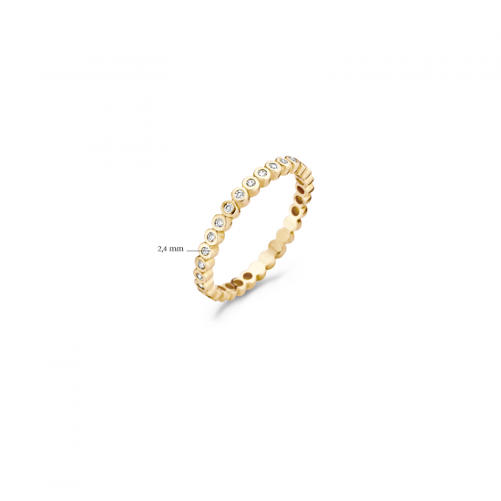 Blush Ring Geelgoud met Zirkonia 1120YZI MAAT 17 - 48807