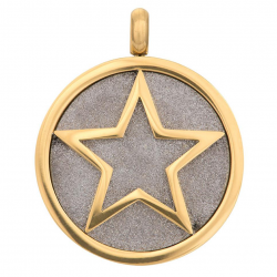 iXXXi Charm Glamour Star 25mm Goud/Zilver kleur - 48945
