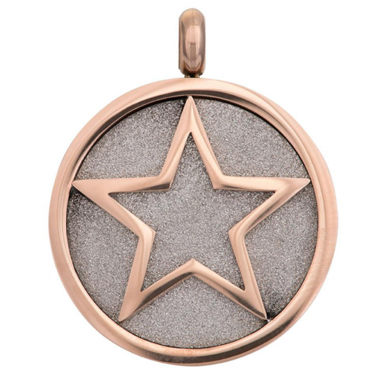 iXXXi Charm Glamour Star 25mm Rose/Zilver kleur - 48948