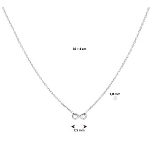 Collier infinity 1,0 mm 36 + 4 cm - 47108