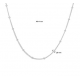 Collier gourmet 1,8 mm 40 + 4 cm - 47111