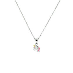 Zilveren kinderketting eenhoorn 1,1 mm MAAT 36 + 4 cm - 49032