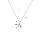 Zilveren kinderketting eenhoorn 1,1 mm MAAT 36 + 4 cm - 49032