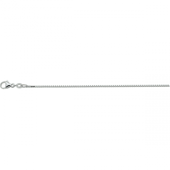 Zilveren collier venetiaans 1,1 mm MAAT 45 cm - 49035