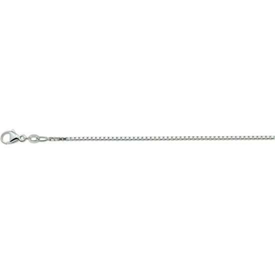 Zilveren collier venetiaans 1,3 mm MAAT 45 cm - 49036