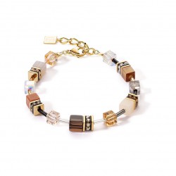 COEUR DE LION GeoCUBE® Iconic Precious bracelet brown 17,5+3cm 4905-30-1100 - 50801