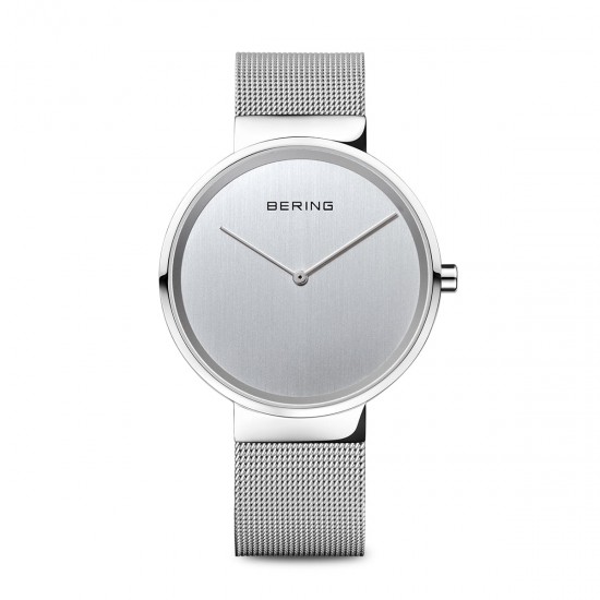 Bering horloge Classic polished silver 39cm - 48316