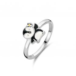 Bellini zilveren kinder Ring Pinguin MAAT 14,5 - 49075
