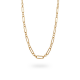 24Kae Schakelketting 925 Sterling zilver geelgoud verguld 32430Y MAAT 45cm - 49111