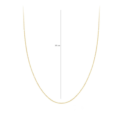 Blush Collier 14k Geelgoud anker MAAT 60cm - 49119