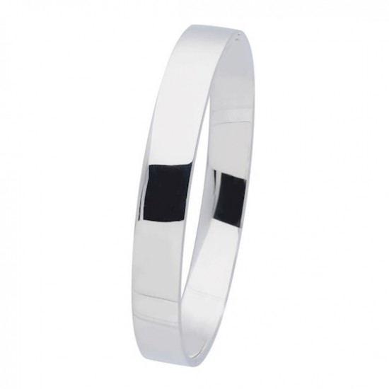 Silver Lining Zilveren bangle solid 10mm ovaal 64mm - 49137