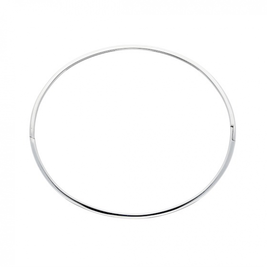 Silver Lining Zilveren bangle solid 10mm ovaal 64mm - 49137