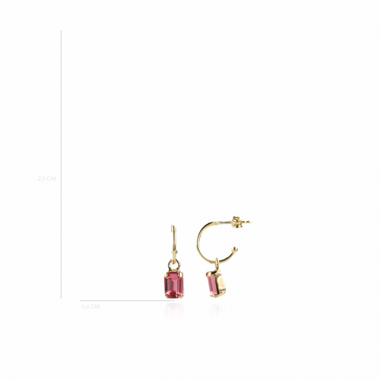 LOTT. Gioielli MAY SWAROVSKI ROSE OORBELLEN Goudkleurig - 47229