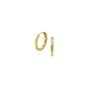 Gouden oorringen gediamanteerd 12mm - 50544