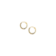 Gouden oorringen gediamanteerd 12mm - 50544