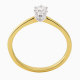 ECLAT ring 14 krt met brilj 0.25 crt MAAT 17,5 - 49539
