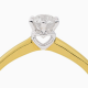 ECLAT ring 14 krt met brilj 0.25 crt MAAT 17,5 - 49539