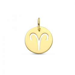 Gouden hanger sterrenbeeld Ram - 49662