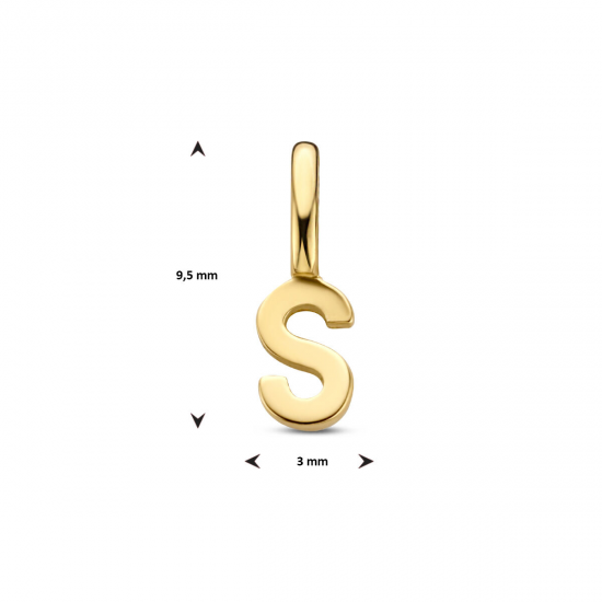 Hanger Letter S Geelgoud - 49785