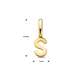 Hanger Letter S Geelgoud - 49785
