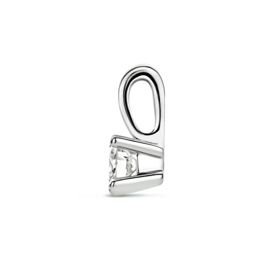 Witgouden hanger met diamant H/SI 0,10crt. - 49789