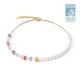 Coeur de Lion GeoCUBE® Precious Fusion Pearls collier multicolour pastel 5086/10-1522 - 49765