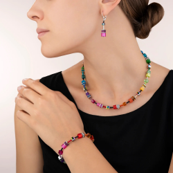 Coeur de Lion GeoCUBE‹¨« ketting veelkleurige regenboog 2838/10-1520 - 49769