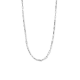 Zilveren collier paperclip plat 2,4 mm 40 + 4 cm. - 49800