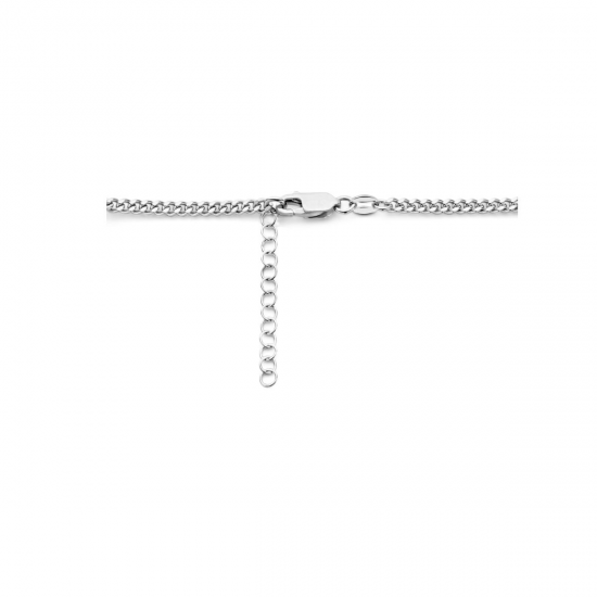 Zilveren collier gourmette en paperclip 3,5 mm 42 + 3 cm - 49801