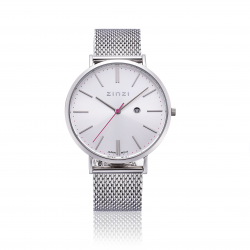 Zinzi Retro horloge zilvergekleurd 38mm ZIW402M - 49880