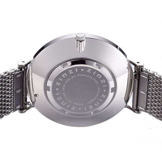 Zinzi Retro horloge zilvergekleurd 38mm ZIW402M - 49880