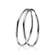 ZINZI zilveren creolen 35 x 2mm glad ZIO435 - 49881