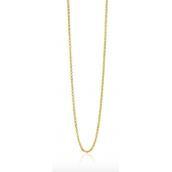 ZINZI zilveren jasseron ketting goudverguld  0,3mm MAAT 45cm. - 49869