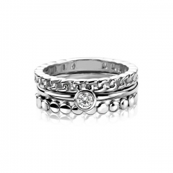 ZINZI zilveren aanschuifring glad rond ZIR1176 - 49918