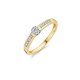 Blush Diamonds Ring Geel en WitGoud met Diamant  0.12ct 1623BDI MAAT 17 - 49698