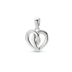 Zilveren hanger hart 12 x 11mm - 49664