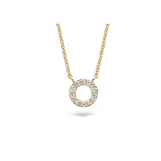 Collier 3125YZI - 14k Geelgoud met zirkonia 42CM - 50229