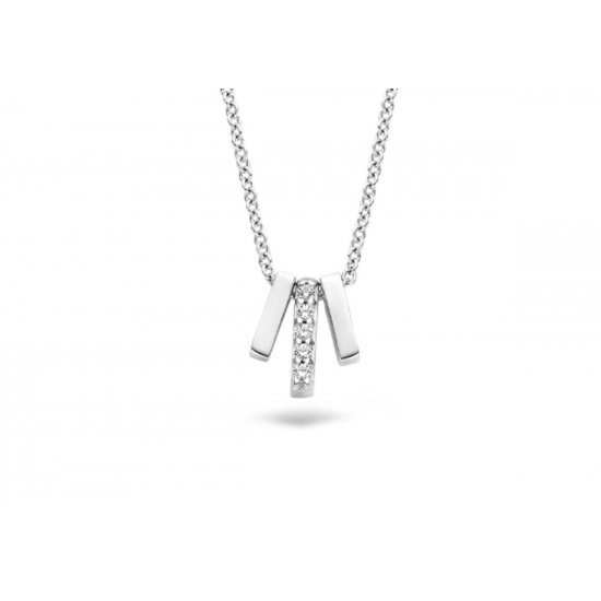 Collier 3122WZI - 14k Witgoud met zirkonia0 42CM - 50230