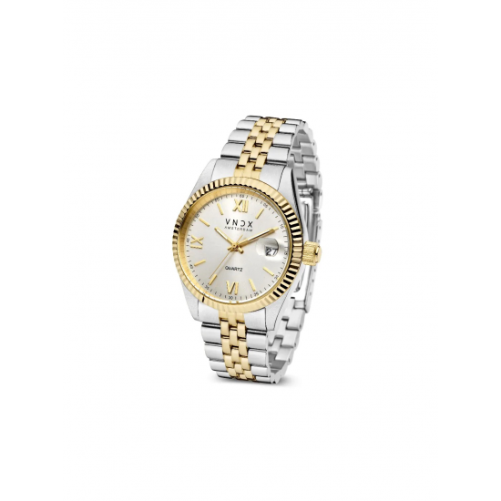 VNDX Amsterdam horloge Dare Devil XL Zilver Goud - 50260