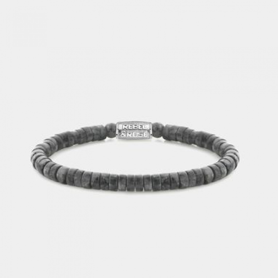 Rebel & Rose Armband Slices - Grey Seduction - 6mm - 50286