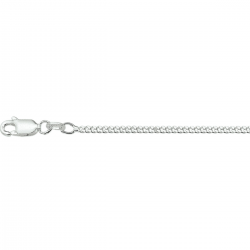 Zilveren collier gourmette 2,1 mm MAAT 50 cm - 50300