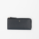 FMME. Grote Leren Portemonnee - Zwart Grain Leer - 47318