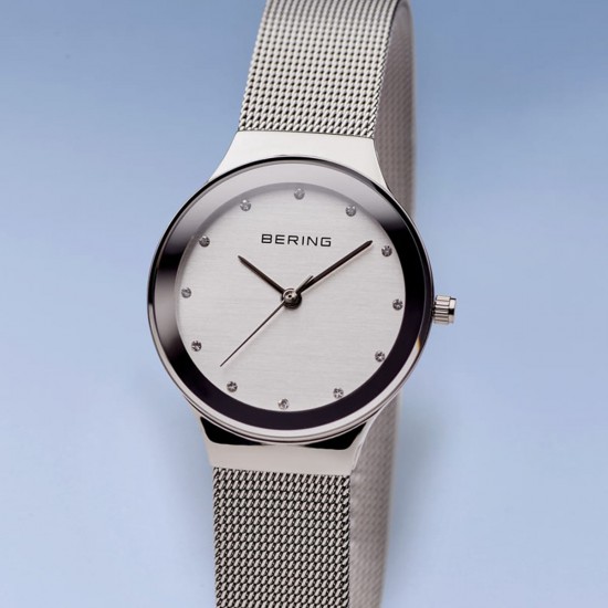 Bering Horloge Classic polished silver 34mm - 48300