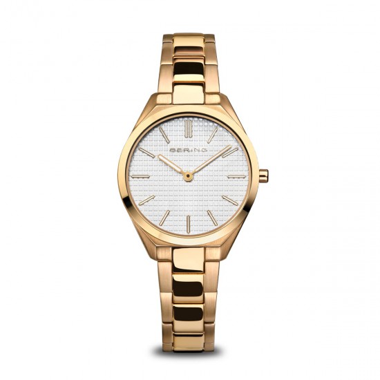 Bering Horloge Ultra Slim polished/brushed gold 31mm - 48314