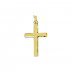 Geelgouden hanger met een kruis 28 X 19 MM - 50403