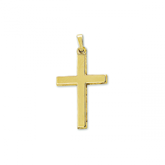 Geelgouden hanger met een kruis 28 X 19 MM - 50403