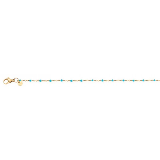 iXXXi Bracelet Slim Ball Turquoise Goudkleurig - 47355
