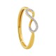 ECLAT Gouden Ring Infinity met Diamand 0,05 crt. - 47440